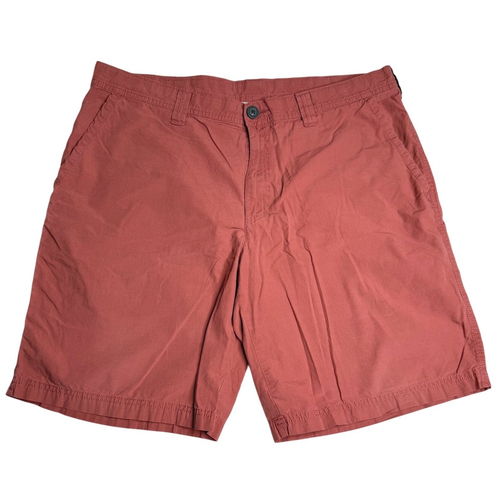 Columbia Washed Out Chino Outdoor Hiking Casual Shorts Salmon Mens 36